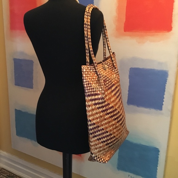 🆕 Natural Raffia Summer Tote - Picture 5 of 8